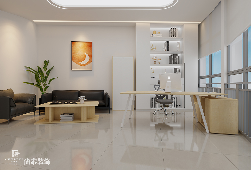 辦公室設(shè)計：深圳汽車用品公司萬融大廈700平米辦公室裝修設(shè)計案例