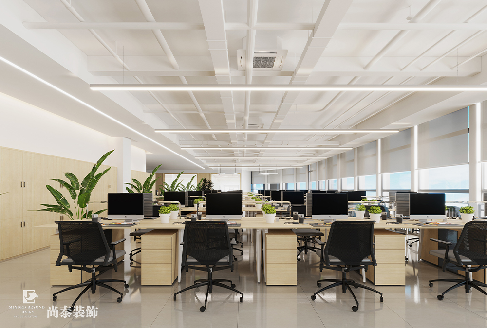 辦公室設(shè)計：深圳汽車用品公司萬融大廈700平米辦公室裝修設(shè)計案例