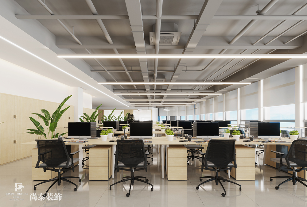辦公室設(shè)計：深圳汽車用品公司萬融大廈700平米辦公室裝修設(shè)計案例
