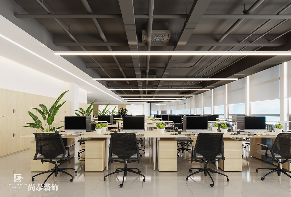 辦公室設(shè)計：深圳汽車用品公司萬融大廈700平米辦公室裝修設(shè)計案例
