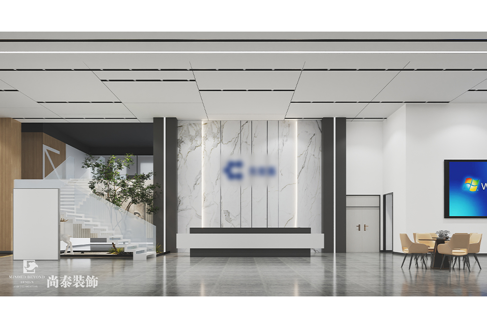 廠(chǎng)房辦公室設(shè)計(jì)：深圳龍崗2000平米新材料公司辦公樓裝修設(shè)計(jì)案例