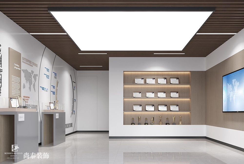 深圳龍崗辦公室設(shè)計(jì)案例：250平米機(jī)械電子公司