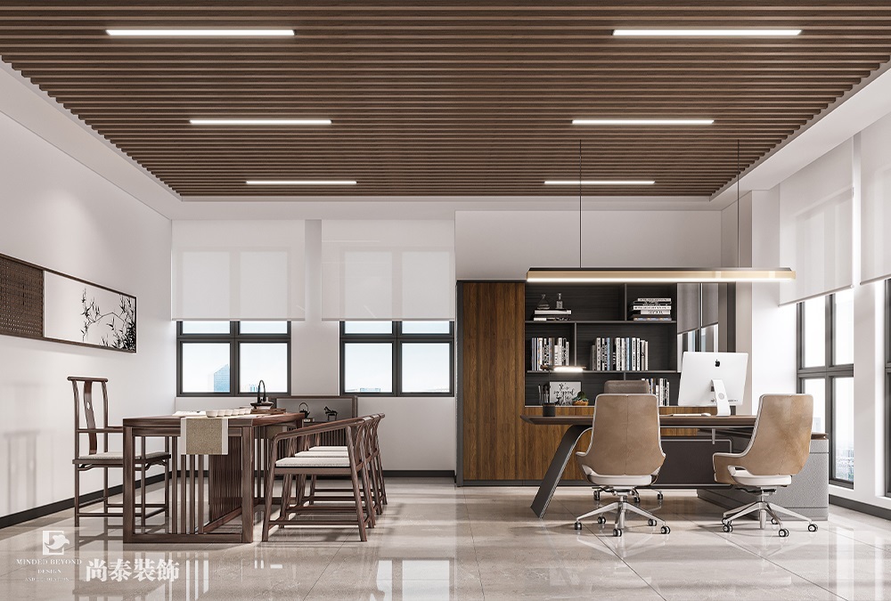 深圳龍崗辦公室設(shè)計(jì)案例：250平米機(jī)械電子公司