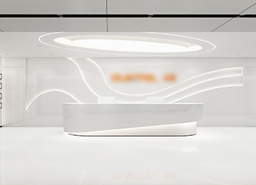 深圳龍華鴻榮源天俊寫字樓1400平米智能科技公司辦公室裝修設計