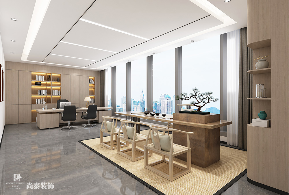 深圳龍華鴻榮源天俊寫字樓1400平米智能科技公司辦公室裝修設計