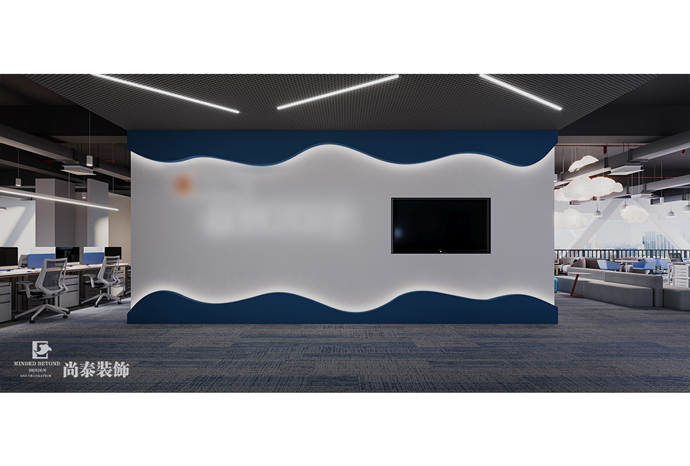 深圳龍華華南數(shù)字谷寫(xiě)字樓500平米科技公司辦公室裝修設(shè)計(jì)