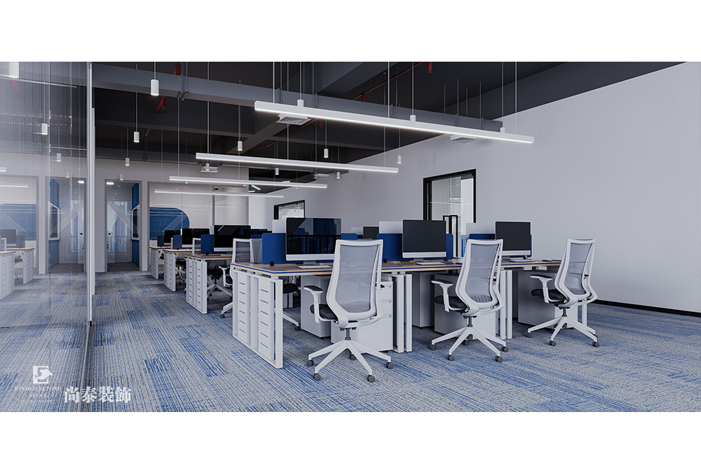 深圳龍華華南數(shù)字谷寫(xiě)字樓500平米科技公司辦公室裝修設(shè)計(jì)