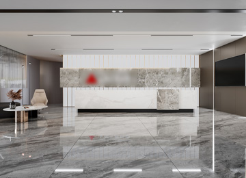 深圳羅湖金田大廈寫字樓600平米電梯公司辦公室翻新裝修設計