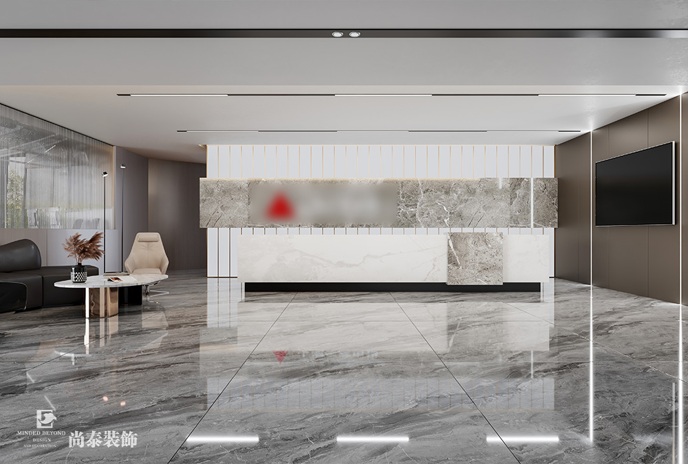 深圳羅湖金田大廈寫字樓600平米電梯公司辦公室翻新裝修設(shè)計(jì)