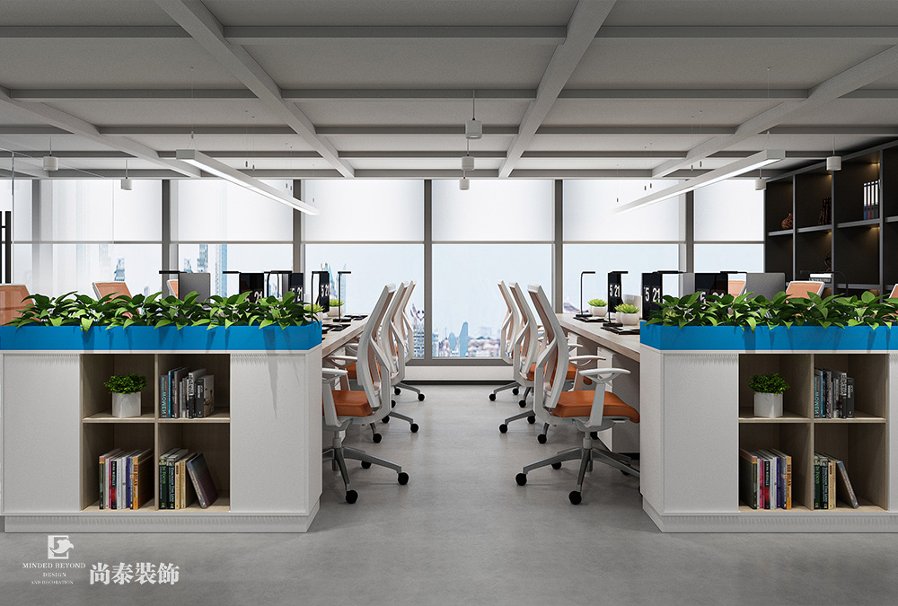 深圳南山方大城寫字樓700平米科技公司辦公室裝修設(shè)計(jì)案例