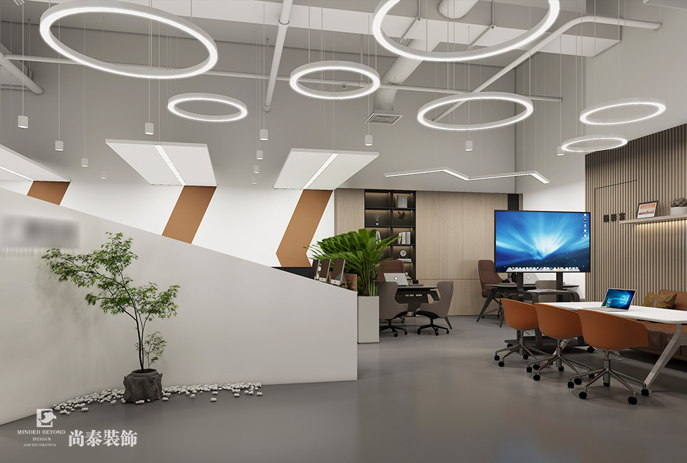 深圳南山留仙洞總部基地200平米信息技術(shù)公司辦公室裝修設(shè)計(jì)案例