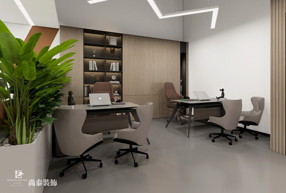 深圳南山留仙洞總部基地200平米信息技術(shù)公司辦公室裝修設(shè)計(jì)案例
