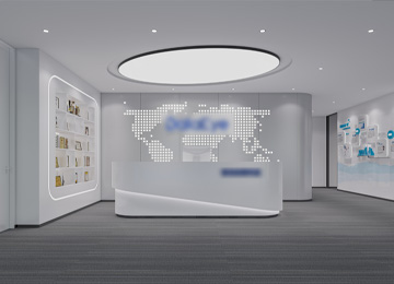 深圳南山軟件產業(yè)基地數字營銷公司420平米辦公室裝修設計案例