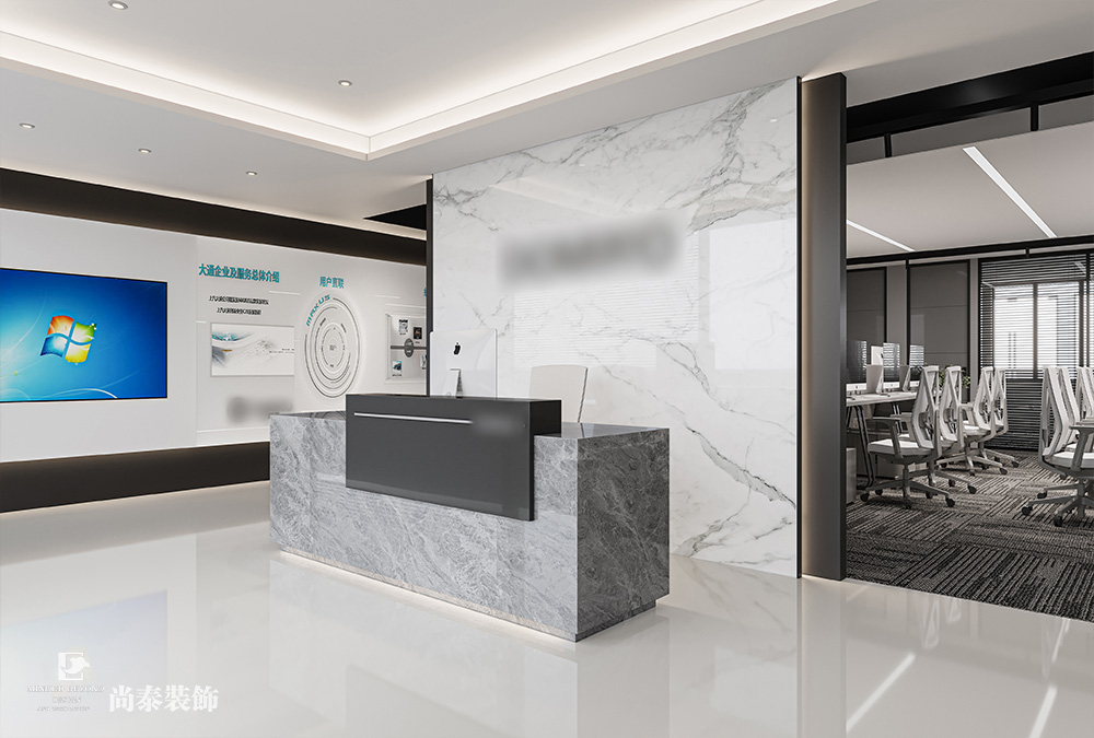 350平米電子科技公司深圳南山泰邦科技大廈寫字樓辦公室裝修設(shè)計(jì)