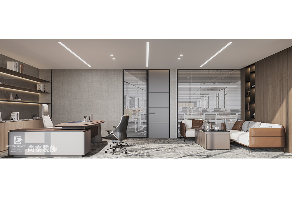 350平米電子科技公司深圳南山泰邦科技大廈寫字樓辦公室裝修設(shè)計(jì)