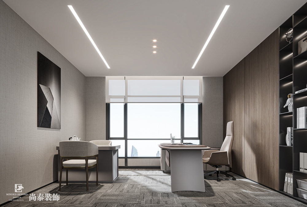 350平米電子科技公司深圳南山泰邦科技大廈寫字樓辦公室裝修設(shè)計(jì)