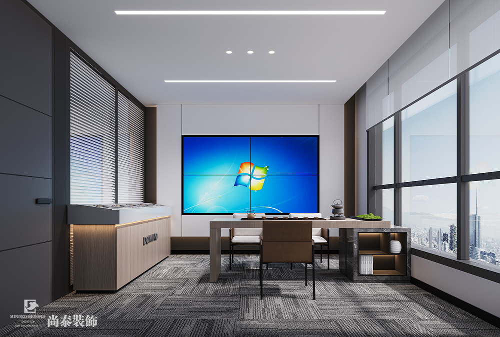 350平米電子科技公司深圳南山泰邦科技大廈寫字樓辦公室裝修設(shè)計(jì)