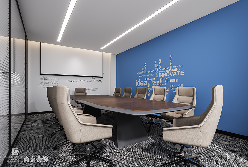 350平米電子科技公司深圳南山泰邦科技大廈寫字樓辦公室裝修設(shè)計(jì)