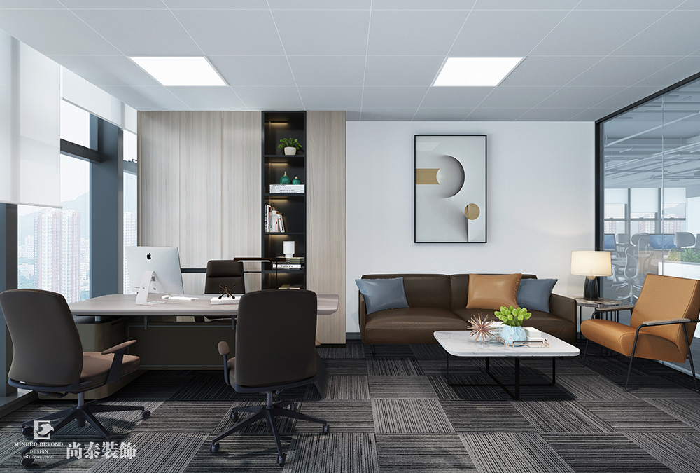 2100平米芯片研發(fā)設(shè)計(jì)公司深圳南山同方信息港寫字樓辦公室裝修設(shè)計(jì)