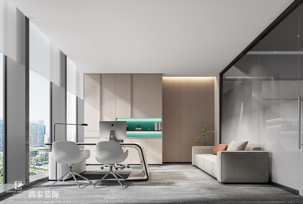 700平米信息科技公司深圳南山陽光保險大廈寫字樓辦公室裝修設計案例