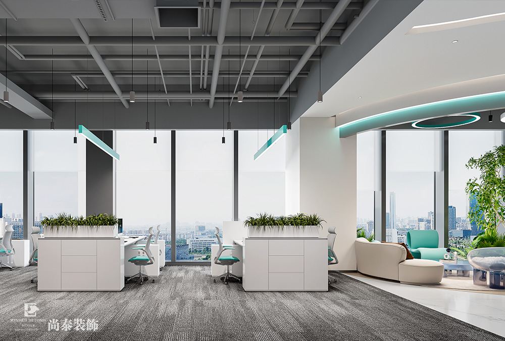 700平米信息科技公司深圳南山陽光保險大廈寫字樓辦公室裝修設計案例