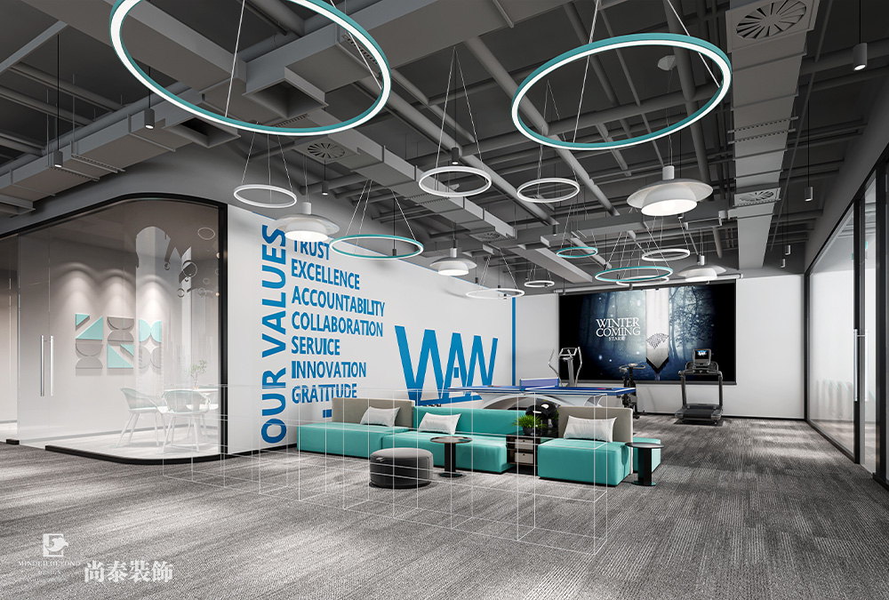 700平米信息科技公司深圳南山陽光保險大廈寫字樓辦公室裝修設計案例