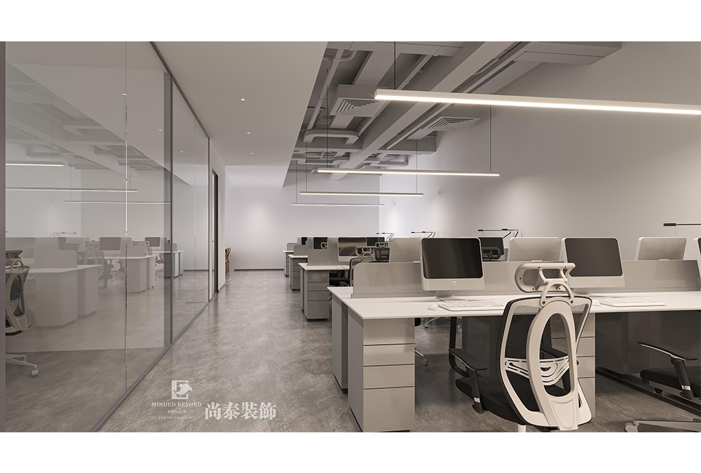 350平米環(huán)保節(jié)能科技公司深圳南山智谷寫(xiě)字樓辦公室裝修設(shè)計(jì)